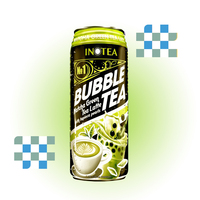 Té de Burbujas con Sabor a Azúcar Moreno INOTEA con Bolas de Tapioca, 24 Meses de Duración, Origen TW, Listo para Beber