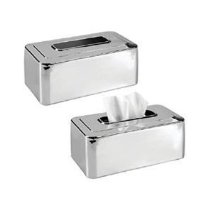 Set Of 2 Silver Metal <b>Tissue</b> Box For <b>Wedding</b> Decorative <b>Tissue</b> Box Customize Napkin Holder At Cheap Prices - Product Image 4