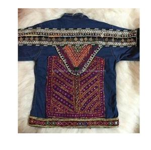 แจ็คเก็ตยีนส์สไตล์โบฮีเมียนลายชนเผ่า ดีไซน์ล่าสุด ปี 2018 - Product Image 1