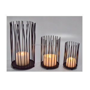 Handmade Modern Metal Iron <b>Tea</b> <b>Light</b> Candle <b>Holder</b> with Black <b>Gold</b> Liner Pillar Style Christmas Theme Home Decoration - Product Image 5