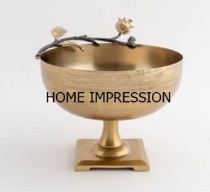 Asas de hojas, cuencos decorativos de Metal para Spa y centro de mesa, cuenco elegante europeo para el hogar, accesorios de vajilla a bajo precio - Product Image 2