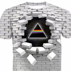 T-shirt Streetwear à manches courtes pour hommes, en coton avec impression numérique, Hip Pop, haute qualité - Product Image 1