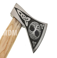 Hache à fendre en acier damas personnalisée de haute qualité avec manche boisé Fabricant direct pour l'agriculture de jardin et le bricolage à usage industriel
