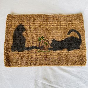 Tapis de porte en fibre de coco fait main en gros du Vietnam tapis de jardin décoratif pour la maison naturelle - Product Image 5