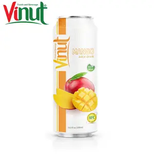 500ml VINUT Can (Tinned) pulp Mango Juice Manufacturer Free Design Your Label Factory direct HACCP and ISO Certified