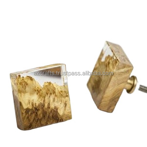 Tiradores y perillas de diseño moderno de madera de resina para cajones para cocina, dormitorio, baño, sala de estar, muebles de Hospital de Hotel - Product Image 3