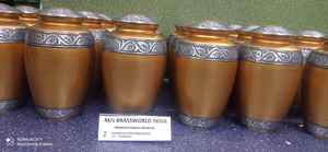 Brassworld India Urna de cremación de aluminio Suministros funerarios Premium - Product Image 4