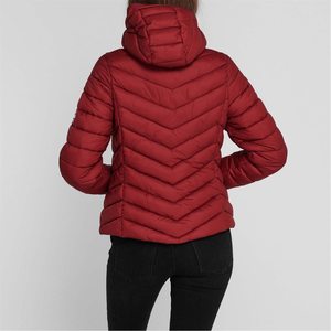 Abrigos acolchados con contraste personalizado para mujer, chaqueta acolchada de nailon con burbuja, abrigo cálido para invierno - Product Image 3