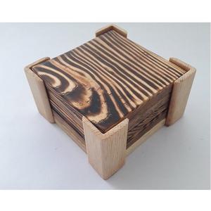 Sous-verres en pierre de cadeau de plume pour des boissons/sous-verres de boisson pour le dessous de verre en bois de dessus de Table avec le support en bois avec la taille adaptée aux besoins du client - Product Image 2
