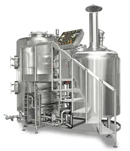 200L mini al yapımı bira bira fabrikası tesisi ekipmanları 400L fermantasyon tankları