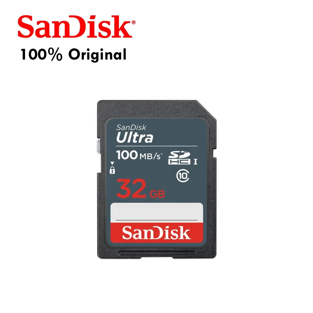 Original SanDisk nueva Ultra tarjeta de memoria SD 100 MB/s SDSDUNR 32GB