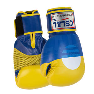 Guantes de boxeo de cuero PU de alta calidad, guantes de boxeo de cuero genuino con logotipo personalizado, hechos en alta calidad, venta al por mayor - Product Image 2