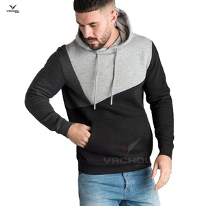 Sweat-shirts à capuche brodés en tricot respirant de haute qualité pour hommes, en molleton uni, grandes tailles - Product Image 3