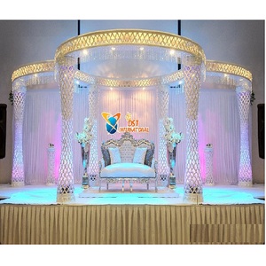 Mandap คริสตัลตกแต่งงานแต่งงานอินเดียและเอเชีย Mandap สำหรับงานแต่งงานของชาวฮินดูในเอเชียใต้ - Product Image 1