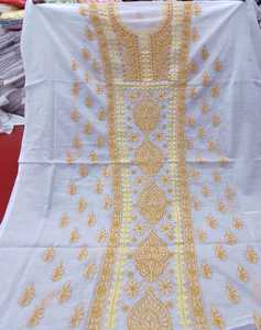 KURTI-Pantalón corto de diseñador y hermoso, con bordado de hilo blanco, Chikankari, 2021 - Product Image 1