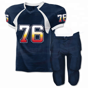 Maillots de football américain personnalisés OEM nouveau design, ensemble d'uniformes bon marché imprimés sur mesure, grande taille en vente - Product Image 3