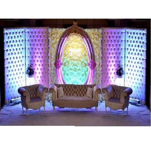 ฉากหนังฉากหลังสำหรับงานแต่งงานที่ได้รับความนิยมมีสไตล์แผงหนังฉากหลังเวทีหนังสำหรับงานแต่งงานแบบตะวันตกดูสหรัฐอเมริกา - Product Image 1