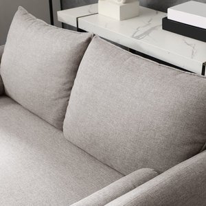 Vasagle-muebles de sala de estar para el hogar, tradicional, plegable, nórdico antiguo, de Tela Gris, sofá seccional - Product Image 3