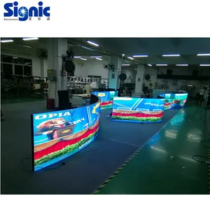 New technology high flexibility high brightness magnets installation p2 p2.5 p3 p4 indoor flexible led module display