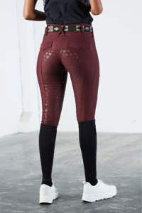 Collants équestres pour femmes à la mode pleine adhérence extensible vêtements personnalisés en vrac gros équitation Leggings pantalon - Product Image 4