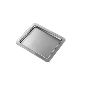Bandeja de acero inoxidable para servir de Material metálico, utensilios de cocina rectangulares modernos de la India - Product Image 2