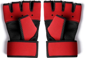 Boxeo Mano Envolturas Vendajes MMA Muay Thai Guantes interiores Mitones Protector de puño Pulgar Loop Artes marciales Guantes de gel de neopreno - Product Image 2