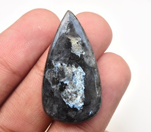 Natural Marble Gemstone Natural Blue Flashy Larvikite Gemstone Cabochon For Jewelry Making Wholesale Larvikite Beads Gemstone - Product Image 3