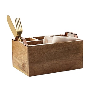 Organisateur de couverts en bois de haute qualité avec poignée pour la cuisine, exportateur en gros dans le monde entier - Product Image 1