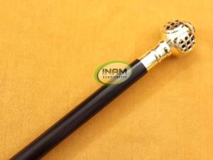 Bastón de madera de alta calidad con mango dorado de latón, bastón para caminar de madera con mango de latón - Product Image 3