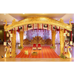 Mandapam de mariage en paon de Manavarai, Sri Lanka, magnifique mandapam de mariage en paon du Sri Lanka, mandapam de mariage indien du sud pour Chicago - Product Image 1