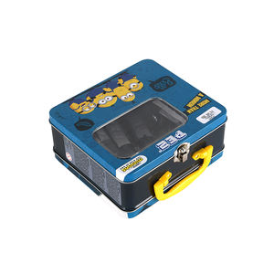 Hình chữ nhật Giáng sinh <span class=keywords><strong>tin</strong></span> Hộp Quà Tặng rõ ràng Cookie <span class=keywords><strong>tin</strong></span> kim loại cửa sổ hộp thiếc với cửa sổ rõ ràng - Product Image 5