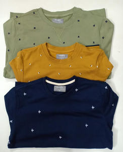 Suéter de Manga Larga de Marca de Alta Gama para Hombre, Informal, 100% Algodón, Cuello Redondo, Sudadera, Lote de Otoño, Excedente de Bangladesh - Product Image 1