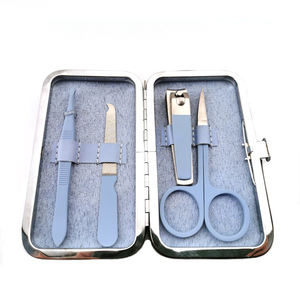 Pince à épiler en acier inoxydable, ciseaux à sourcils, kit de manucure, outils de coupe, ensemble de coupe-ongles, 4 pièces, meilleure vente, - Product Image 3