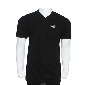 Camiseta unissex com gola v, alta qualidade, camiseta em branco, 100% algodão, unissex, com logotipo personalizado
