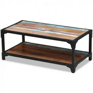 EXCLUSIVE COFFEE TABLE RECLAIMED WOOD , INDUSTRIAL FURNITURE LIVING ROOM