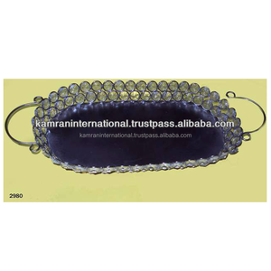 Plateau de service en métal personnalisé pour la maison pour le service du café et des bouteilles Plateau de service à domicile - Product Image 3