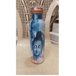 Botella de agua de cobre para una vida saludable Estilo deportivo para el hogar Hotel Restaurante Gimnasio Oficina Escuela Regalos de Navidad - Product Image 1