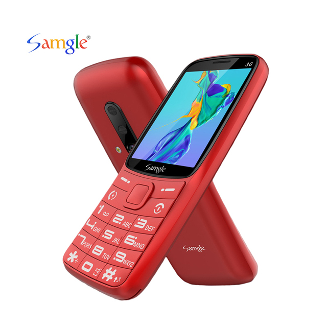 Samgle OEM Cheapest Feature Phone 2.8 Inch Removable Li-Ion 1450 MAh Battery Keypad Mobile Phone