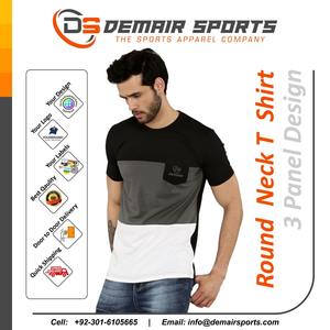 Compression haute qualité 165GSM Micro Interlock vêtements de sport hauts col rond t-shirts à manches courtes évacuation de la sueur puissance sèche imprimé OEM - Product Image 3