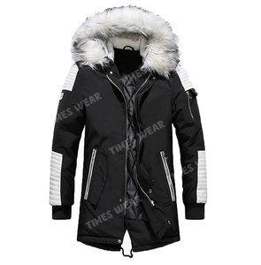 Moda estilo personalizado Streetwear hombres invierno Stand Collar chaqueta con capucha bombardero secado rápido transpirable - Product Image 3