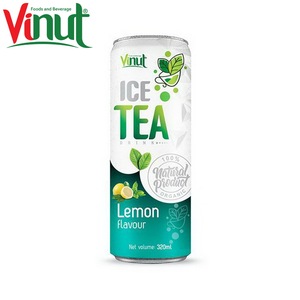 ชาเขียวเย็นรสเลมอนบรรจุกระป๋อง 320 มล. รับผลิตแบบ OEM ODM แบรนด์ส่วนตัว ขายส่ง ผู้ผลิตเครื่องดื่มจากเวียดนาม - Product Image 1