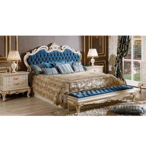 Royal ชุดห้องนอนบ้านสไตล์ยุโรป,ชุดเฟอร์นิเจอร์ห้องนอนขนาดคิงไซส์หรูหราเฟอร์นิเจอร์ห้องนอนแกะสลักไม้คุณภาพสูง - Product Image 1