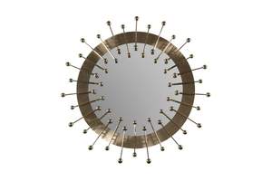 Antique Sunburst Shaped Metal <b>Wall</b> Decorative <b>Mirror</b> Vintage Style Metal <b>Wall</b> Art for Home Decor - Product Image 2