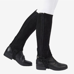 Joxar Horse <b>Riding</b> Suede Half <b>Chaps</b> Premium Quality Equestrian Accessory - Product Image 1
