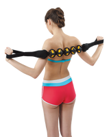 ALLWINWIN MRP05 Corde de massage - 5 balles, sangle en TPR, rouleau pour le dos et les muscles