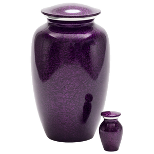 Urnas de cremación para adultos de Metal de 220 pulgadas de pájaros morados para cenizas humanas, nicho de columbario al por mayor en la India - Product Image 2