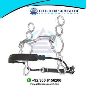 GOLDEN - Bocado de tres anillos combinados para equitación, modelo GSIB-100509, bajo MOQ, suministros ecuestres - Product Image 5
