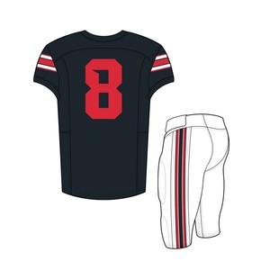 Uniformes de Football américain de qualité supérieure, modèles personnalisés, impression sublimation, séchage rapide, respirant - Product Image 4