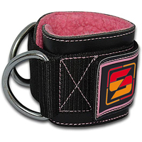 Sangles de cheville en cuir souple réglables et imperméables de haute qualité, couleur personnalisée, fermeture à double anneau antidérapante pour entraînement en salle de sport