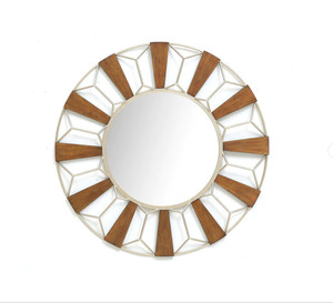 Miroir mural latéral en verre rond contemporain personnalisé nouveau style de fer pour la maison décorative salle de bain maquillage hôtels - Product Image 2